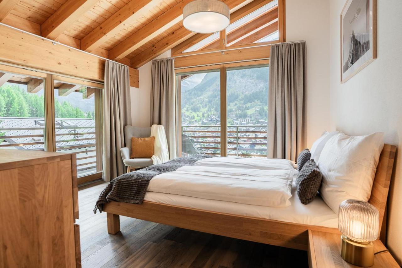 Fantastic Panoramic View Home In Zermatt Eksteriør billede