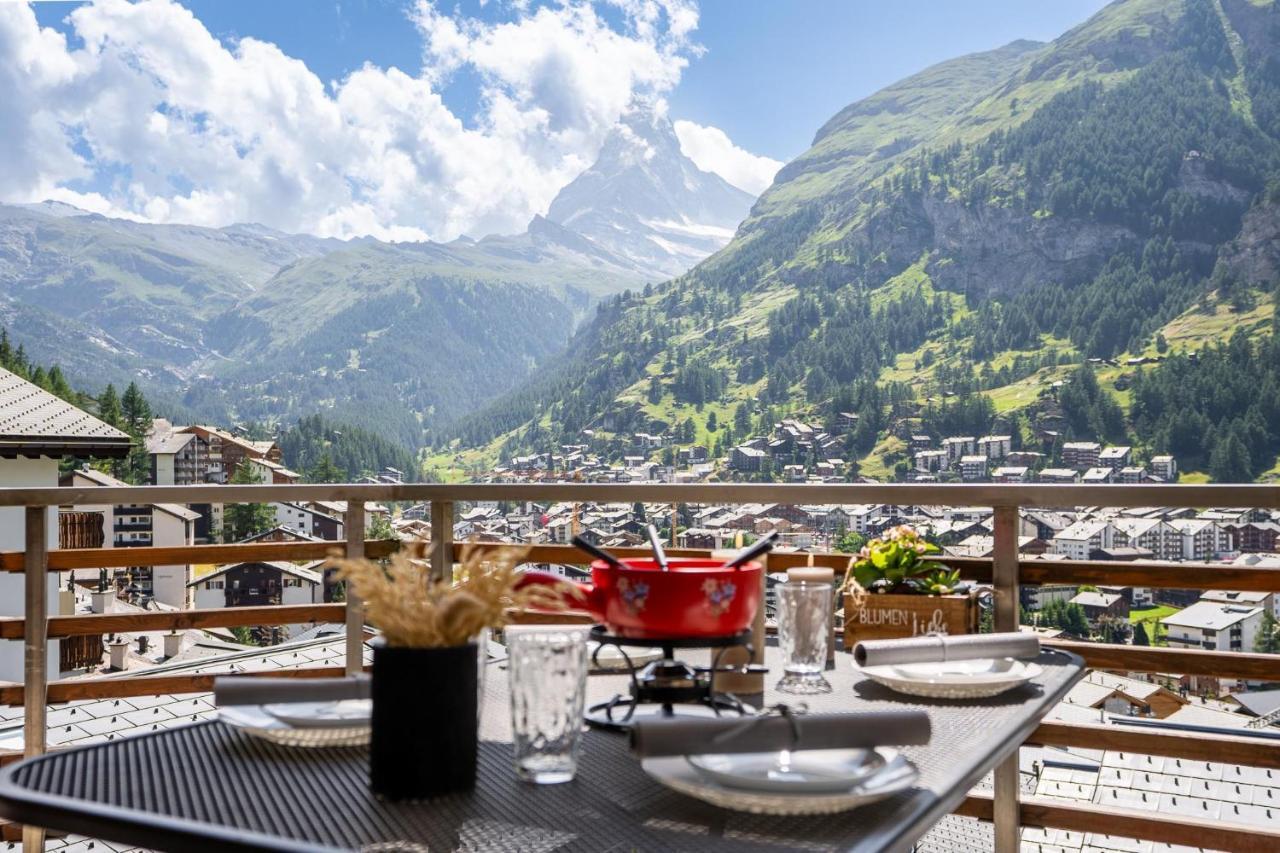 Fantastic Panoramic View Home In Zermatt Eksteriør billede